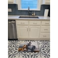 thumbnail image 3 of Carolines Treasures BDBA0182RUG Basset Hound & Cat on couch Machine Washable Memory Foam Mat, 3 of 4