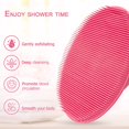 thumbnail image 5 of Soft Silicone Body Cleansing Brush Shower Scrubber, Gentle Exfoliating and Massage for all Kinds of Skin (Pink), 5 of 5