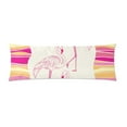 thumbnail image 2 of ABPHOTO Dotted Pink Flamingo Body Pillow Covers Pillowcase Throw Pillows 20x60 inch, 2 of 2