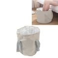 thumbnail image 4 of Pliable Pied Baignoire, Poignée Espace de Conception d'Économie de Polyester Pliable Pied Bain de Trempage pour la Randonnée Gris, Rose, Beige, Bleu Marine, 4 of 8