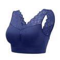 thumbnail image 4 of EIMELI Clearance!Women Lace Racerback Bralette Padded Deep V Neck Crop Top Seamless Bra, 4 of 5
