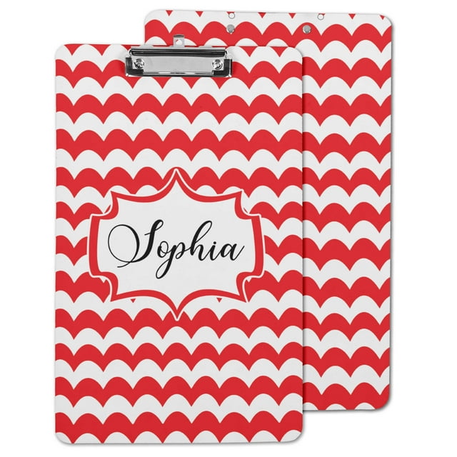 Printtoo Personalized Clipboard For Students Classroom School and Office Use Hardboard Letter Size w/ Low Profile Clip w/ Free Marker & Eraser,9x15 Inch