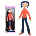 thumbnail image 1 of -Figura de Coraline impermeable amarilla, la puerta secreta, regalo de Navidad, decoración de cumpleaños, juguetes de mantequilla, 18cm, 1 of 5