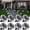 White, variant on Solar Powered Outdoor Ground Lights - 8 Pack Mini Solar Garden Lights for Courtyard, Sidewalk, and Holiday Decoration (Warm White/Cool White)