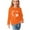 Orange, variant on AJTQTH Lovely Dog Paw Heart Pattern Graphic T-Shirts for Kids Boys Girls Casual Long Sleeve Crewneck Pullover Sweatshirts Loose Oversized Baggy Shirts Army Green 9-10 Years