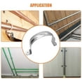 thumbnail image 5 of HSHDLDF 4Inch Two Hole Stainless Steel U-Tube Clamp Connecting Ring Hose Clamp-Bracket Stainless Steel Tube Strap Tension Clip-Heavy Duty Rigid Pipe Strap Clamp For Inner Dia 4Inch Water Pipe 3Pcs(1, 5 of 5