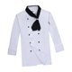 thumbnail image 2 of Chaquetas de manga corta con gorro perfecl Ropa Chef Coat para Restaurante Manga Blanca M, 2 of 8