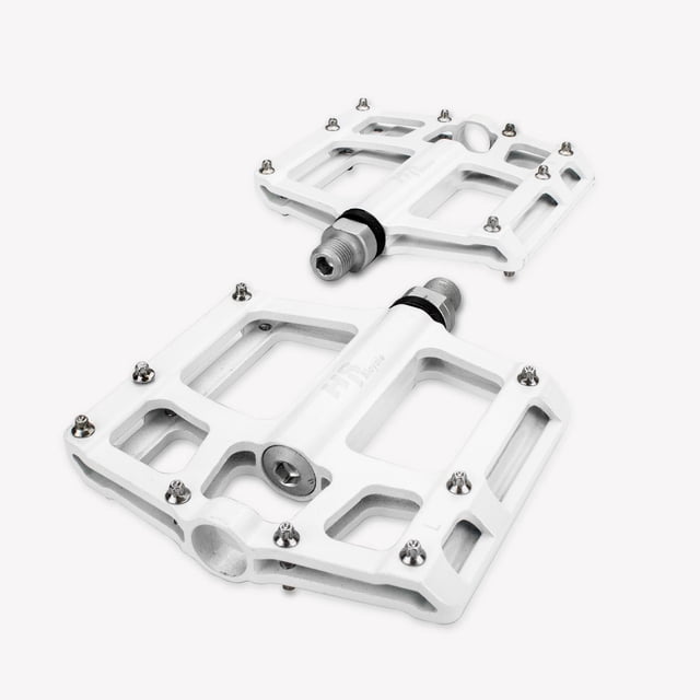 Pedales para bicicleta BMX 1/2 aluminio blanco blanco M