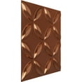 thumbnail image 2 of 19 5/8"W x 19 5/8"H Wallflower EnduraWall Decorative 3D Wall Panel, Bright Coat Copper (Covers 2.67 Sq. Ft.), 2 of 6