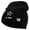 Black, variant on Star US Army Embroidered 8 Inch Knitted Short Beanie - Dk Green OSFM
