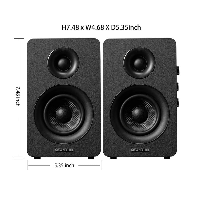 Amazon.com: Sanyun SW206 80W Active Dual-Mode Bookshelf