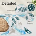 thumbnail image 3 of Jellyfish Coral Coastal Throw Pillow Covers, Nautical Summer Beach Ocean Sea Soft Breathable Pillow Cases with Invisible Zipper for Sleeping, Small Pillowcases for Couch Bed Sofa Chair 16x24 Inches, 3 of 9