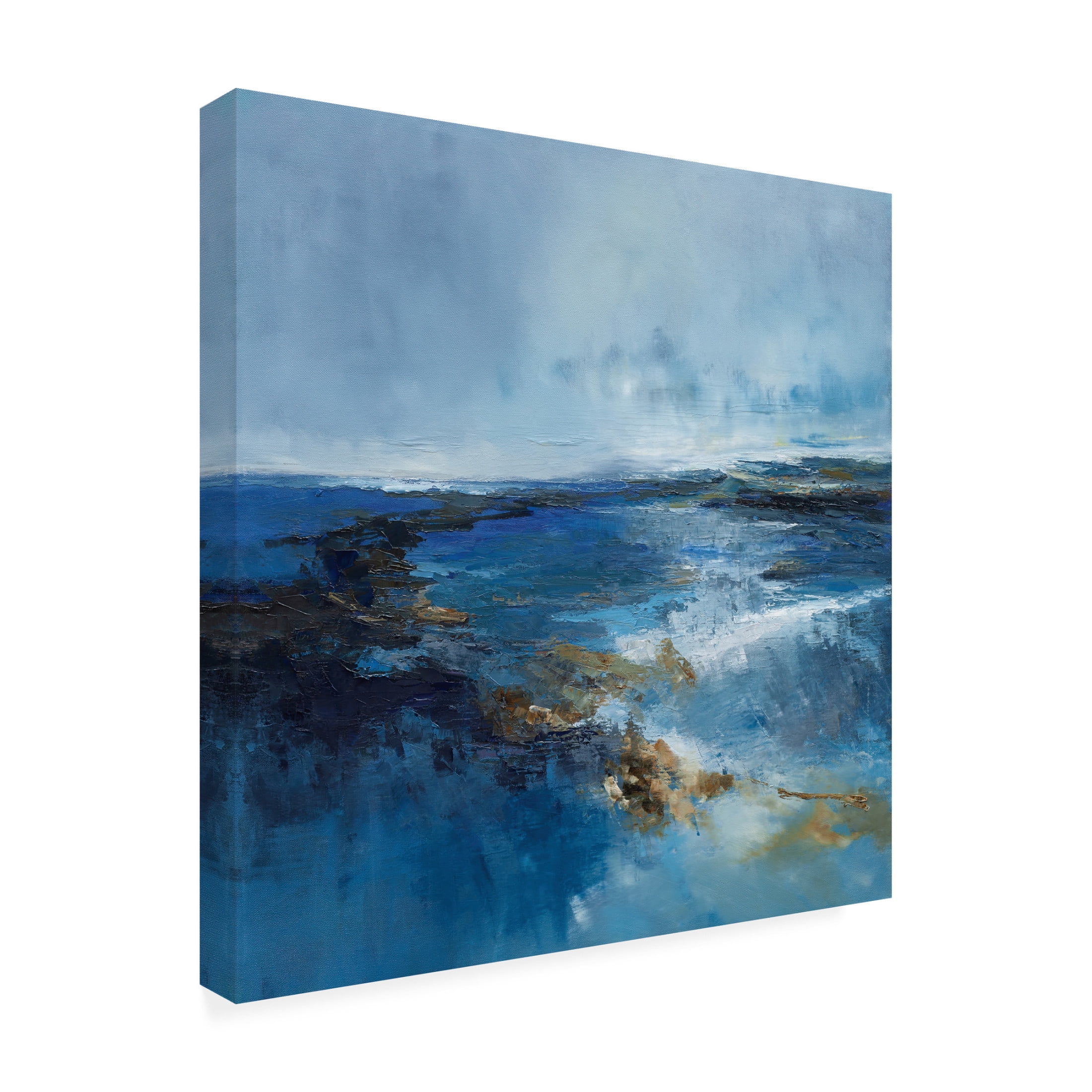 Canvas Wall Art - Patrick Dennis 'Rain Wash' Wall Art for Living Room, Bedroom, or Office Décor by Trademark Fine Art - 18 x 18 Inches