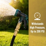 Solid Brass Garden Hose Quick Connect, 3/4 Inch Quick Connect Hose Fittings with Male Female Connectors (3SETS)