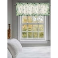 thumbnail image 5 of Curtain Valance for Windows,Green Eucalyptus Leaf Watercolor Kitchen Valances Rod Pocket Short Curtains,Fern Rainforest Leaves Window Treatment Panel for Bedroom Bathroom 42"x12", 5 of 7