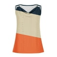 thumbnail image 5 of Teissuly Women's Casual Summer Printed V-Neck Sleeveless Tanks Top, 5 of 5