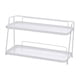 thumbnail image 1 of Estante para cosméticos, organizador de encimera de baño, caja de almacenamiento impermeable de 2 niveles, para Blanco, 1 of 9