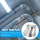thumbnail image 4 of Reductor de conducto excéntrico de 8" a 6", 1Pcs conector de conducto de hierro galvanizado, adaptador de conducto de aire redondo, 4 of 5