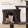 thumbnail image 6 of YRLLENSDAN 36 inch Cat Tree Tower for Indoor Cats, Small Cat Tower with Scratching Post, Cat Climbing Tower with Sturdy Cat Condo, Kitten Tree, Dark Gray, 6 of 7