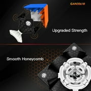 GAN 356 m, Magnetic Speed Cube, Easy Turning, Smoothly Play Magic Cube for Kids Adults