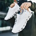 thumbnail image 2 of Men's Lightweight Breathable Sports Shoes, Blade Sole Comfortable for Standing Running Shoes, Trendy Multi-functional Sports Leisure Men's Fashion Shoes, Absorbing Cushioning And Low-top Lace-up, 2 of 9