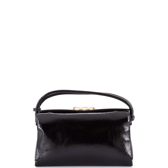 Pre-Owned Double G Top Handle Bag Patent Medium By Rebag