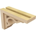 thumbnail image 5 of 4"W x 12"D x 8"H Classic Sheridan Rough Cedar Woodgrain TimberThane Corbel, Primed Tan, 5 of 6