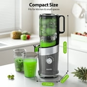 Aeitto Mega4 Cold Press Juicer, Juicer Machines with 4.35 Large Feed Chute for Whole Fruits & Vegetables, Slow Juicer Easy to Clean, Juice Extractor Self Feeding, Easy to Assemble