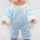 thumbnail image 3 of Ropa de muñeca de peluche, mono con accesorios para casa de muñecas de 25 cm Azul, 3 of 9