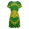 thumbnail image 4 of Chi Eta Phi Sorority Pattern Dress Summer Street Style Dresses Female Short Sleeve Printed Sundress, 4 of 7