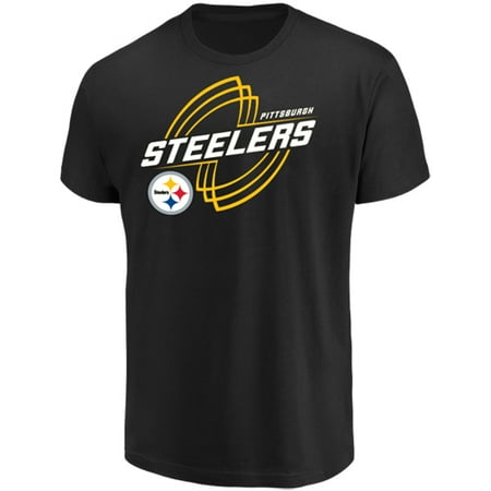 Pittsburgh Steelers Grilling - Men's Majestic Black Pittsburgh Steelers Pigskin Classic T-Shirt