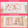thumbnail image 5 of Trotianingyu 25 PCS Pink Plastic Drawer Organizers Set,4 Size Bathroom & Vanity Drawer Organizer Trays, Storage Bins for Makeup, Kitchen & Office, 5 of 7
