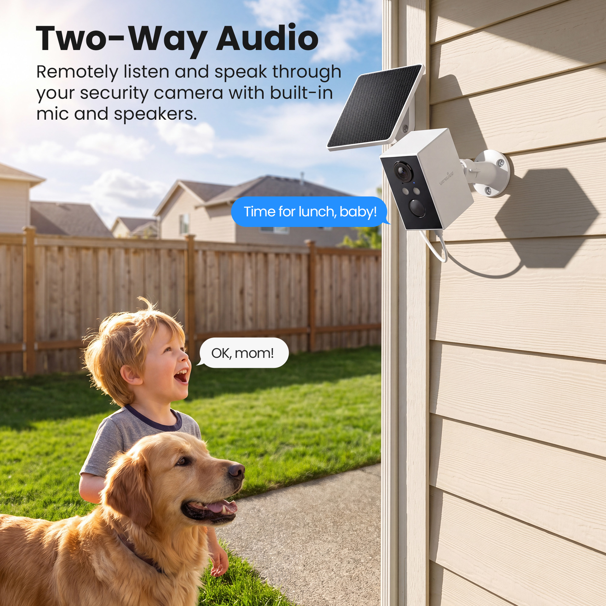 WansView 2K Solar Outdoor Security Camera with AI Detection photo 5