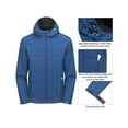 thumbnail image 5 of Little Donkey Andy Men's Lightweight Fleece Lined Water Repellent Jackets Hooded Windproof Jackets for Hiking Outdoor Blue Plaid XL, 5 of 7