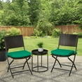 thumbnail image 2 of Mainstays 15.5" x 17" Dark Turquoise Rectangle Outdoor Seat Pad (2 Pack), 2 of 10
