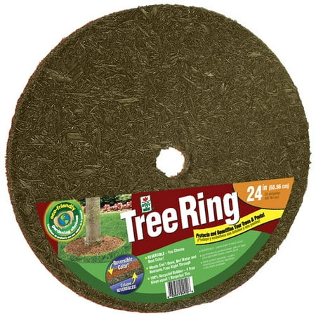 Easy Gardener/weedblock TR24912-30 24" Red & Brown Tree Ring