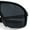 Shiny Black - Black, variant on Mens Geometric Oversized Shield Sport Plastic Wrap Riding Sunglasses Tortoise - Black