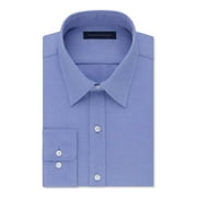 TOMMY HILFIGER Mens Blue Collared Classic Fit Dress Shirt 16.5- 36/37