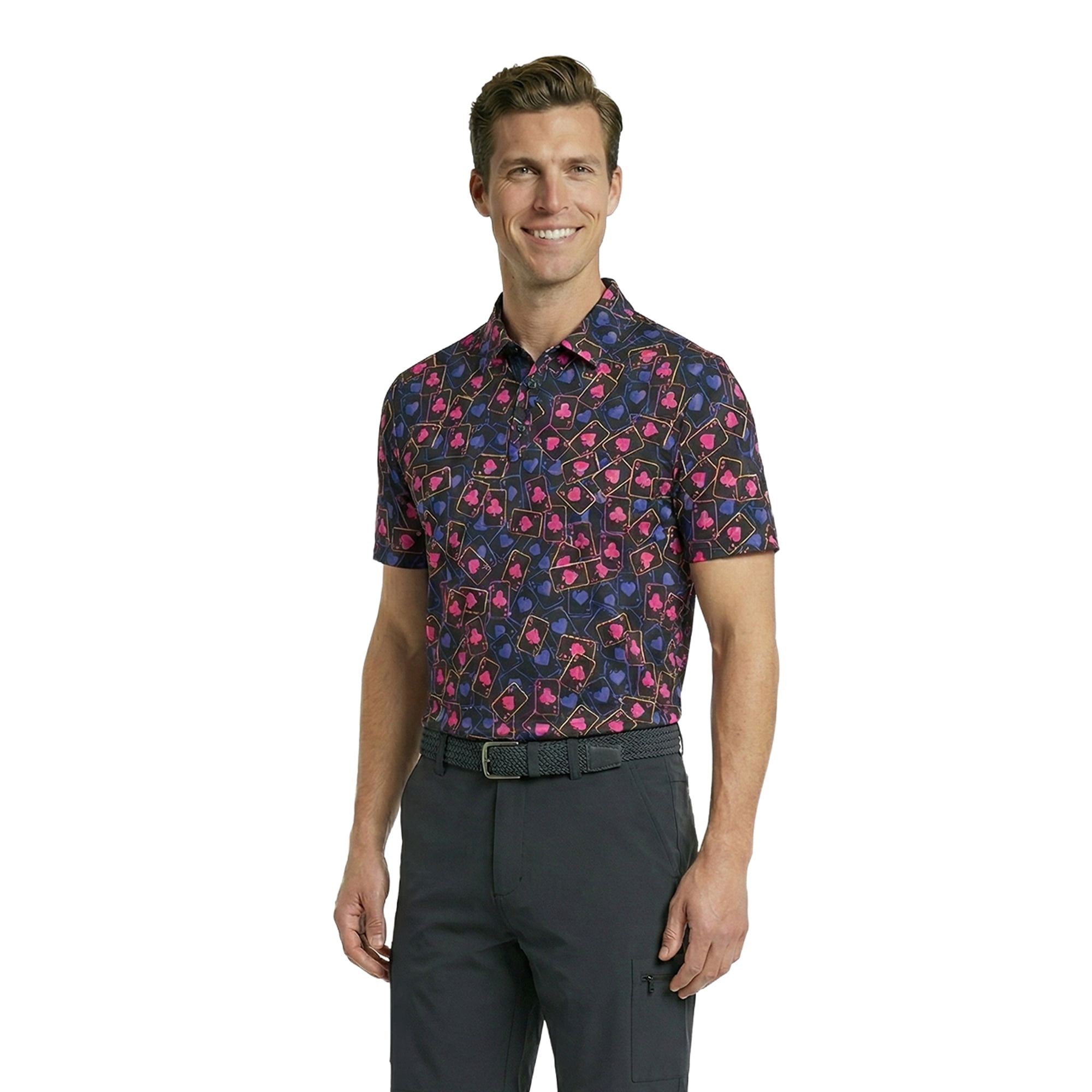 Birdie Bound Men's and Men's Big & Tall Novelty Golf Polos, Sizes XS-4XLT