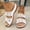 White Wedge Shoes for Women, variant on CYMMPU Women's Lace Floral Hollow Wedge Slide Sandals, Open Toe Slip-On Platform Mules, Summer Beach Casual Walking Footwear Gray 38