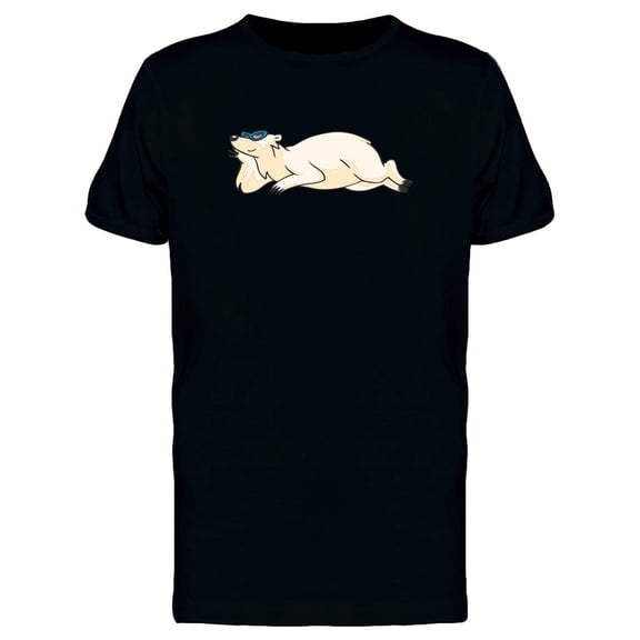 Funny Polar Bear Cartoon Tee Men's -Image by Shutterstock