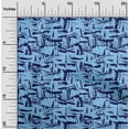thumbnail image 2 of oneOone Cotton Poplin Blue Fabric Abstract Fabric For Sewing Printed Craft Fabric By The Yard 42 Inch Wide, 2 of 4