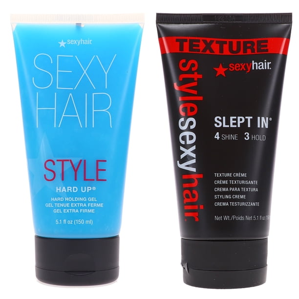 Estilo sexy de cabello Sexy Hair Hard Holdg Gel 5.1 Oz & Style Sexy Hair Dreat In Texture Creme 5.1 Oz Combo Paquete SexyHair Estilo sexy de cabello Sexy Hair Hard Holdg Gel 5.1 Oz & Style
