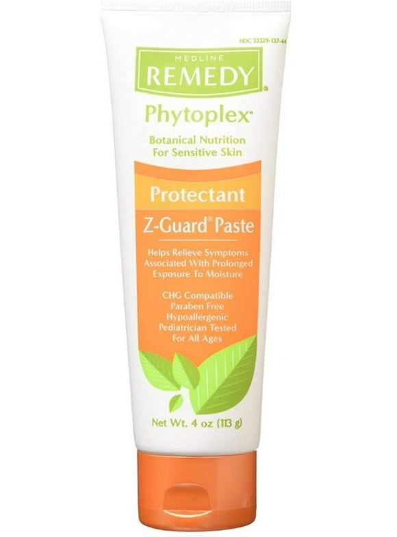Medline Remedy Phytoplex Z-Guard Skin Protectant Paste, 4 oz (Pack of 2)