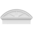 thumbnail image 3 of Ekena Millwork 24"W x 12-7/8"H x 2-3/4"P Segment Arch 3 Spoke Architectural Grade PVC Combination Pediment, 3 of 7