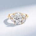 thumbnail image 3 of Rosec Jewels IGI Certified 4 Ct Lab Grown Radiant Cut Diamond Engagement Ring (E-VS1 Quality), 18K Yellow Gold, US 6.50, 3 of 8