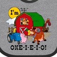thumbnail image 4 of Inktastic One-i-e-i-o Boys or Girls Baby Bib, 4 of 4