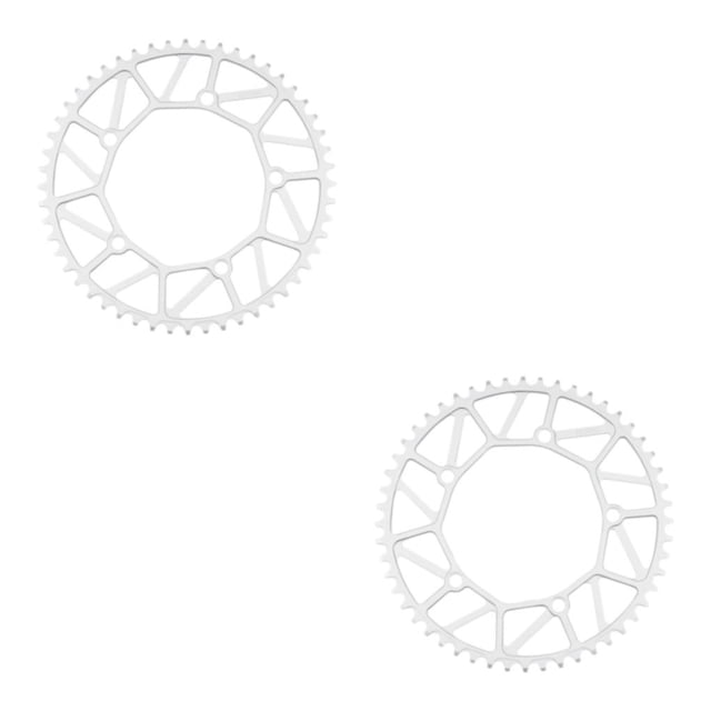 xinxixnxx Improved Performance And Wide Compatibility - Durable Bike Crank set Bicycles Crank Chain Ring 52T silver 2Set