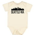 thumbnail image 3 of Inktastic Seattle Washington City Skyline Boys or Girls Baby Bodysuit, 3 of 5