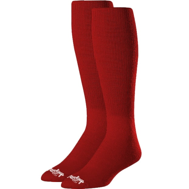 youth red softball socks